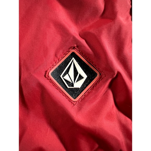 Volcom Red Jacket with Gray Hood - Picture 6 of 12